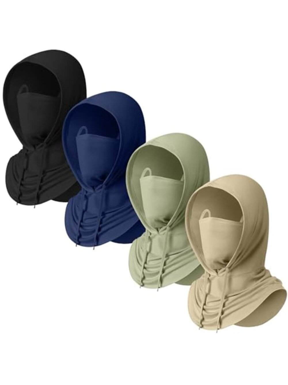 4 Pack Unisex Uv Sun Protection Breathable Summer Cooling Balaclava Mask
